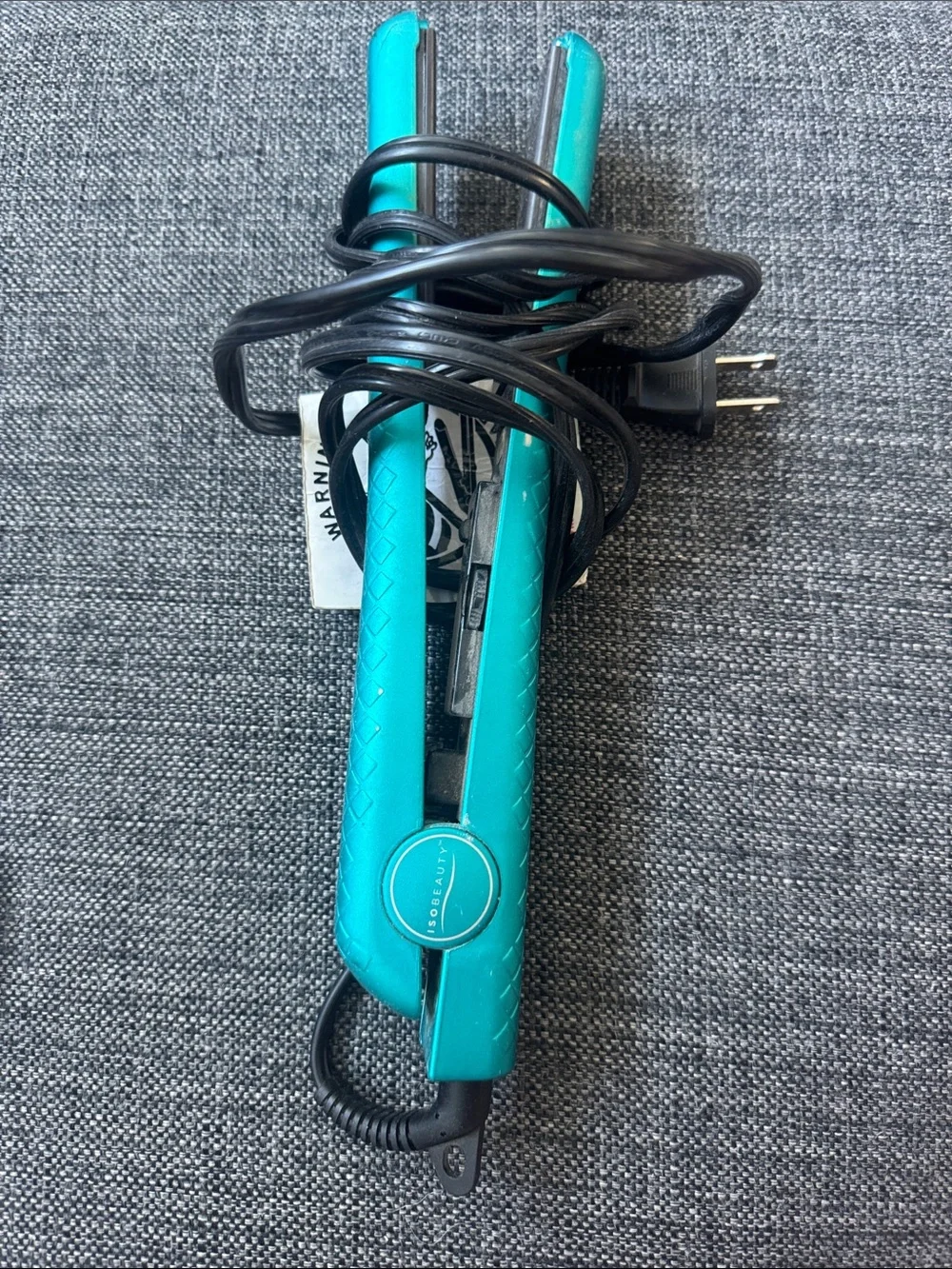 Turquoise Hair Straightener Flat Iron – Compact Styling Tool